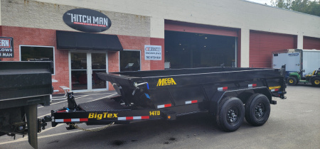 New 7 x 14 Big Tex Low Pro 14TD Telescopic Dump Trailer 15.4K****7 Gauge Floor