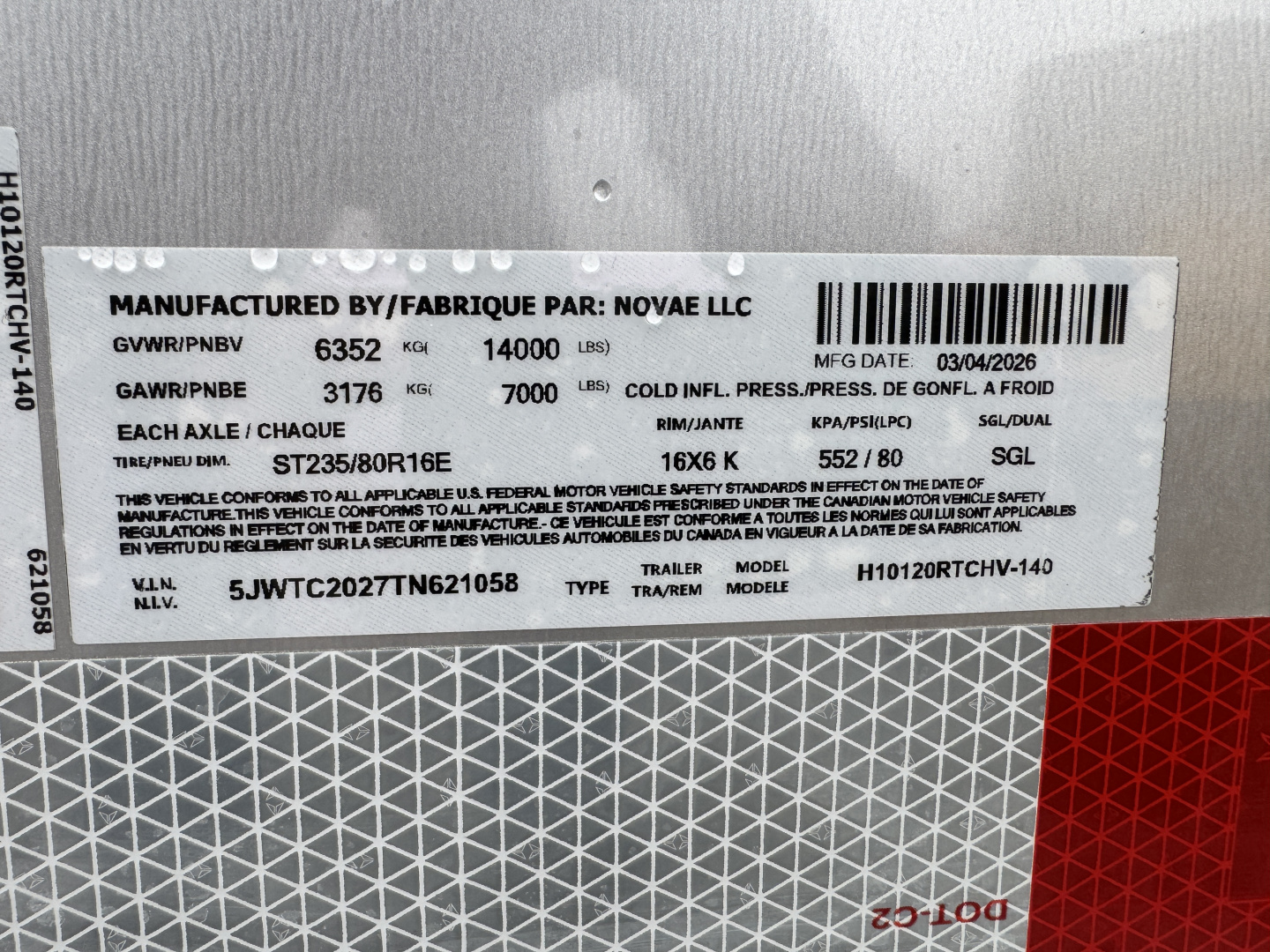 New 2026 H&H Trailers H10120RTCHV-14K Cargo / Enclosed Trailer
