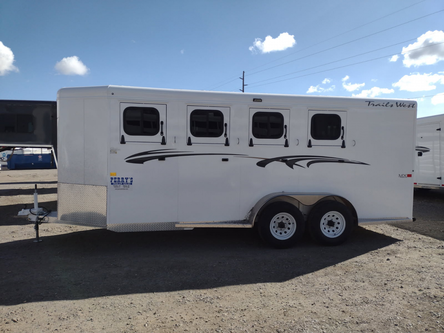 New 2026 Trails West Adventure 4 Horse Trailer