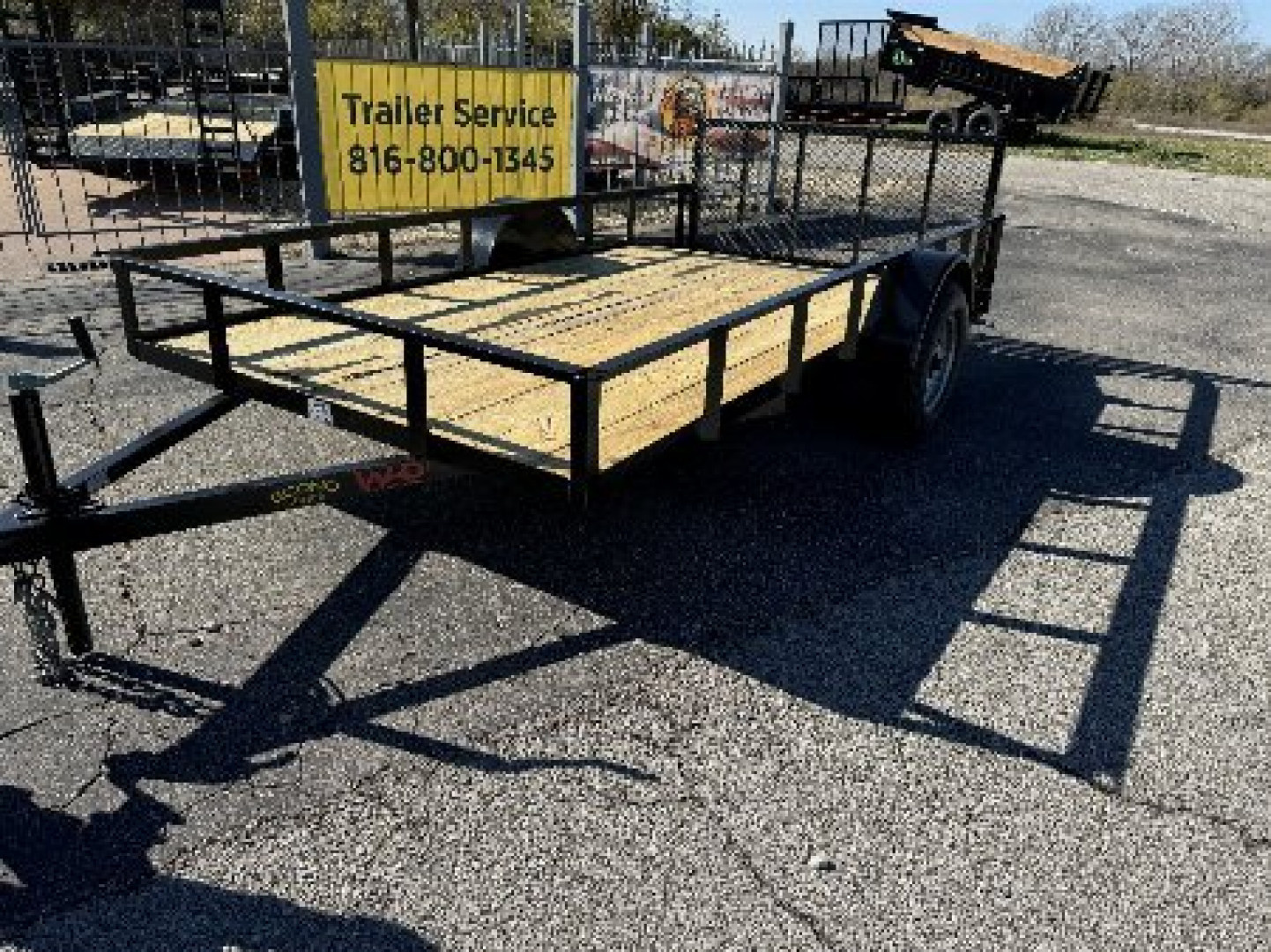 New 2026 WD Trailers SA 77" x 12' econo Utility Trailer