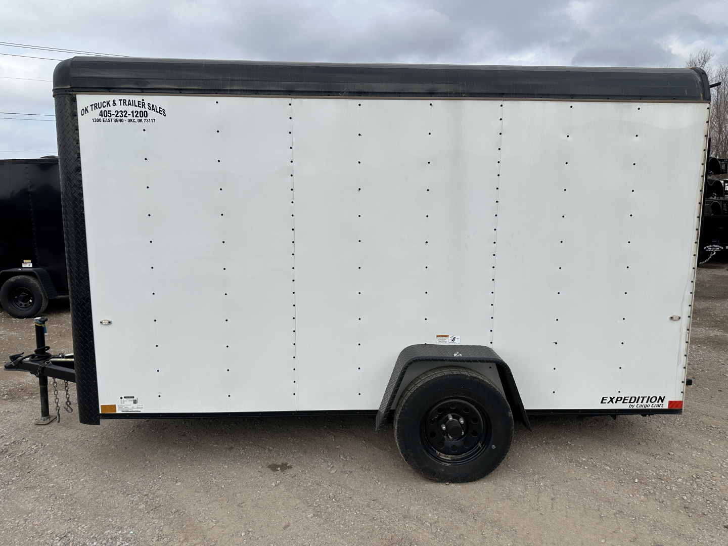 New 2024 Cargo Craft 6'x12'x6'6" Expedition Extreme White/Black out with ramp door Cargo / Enclosed Trailer