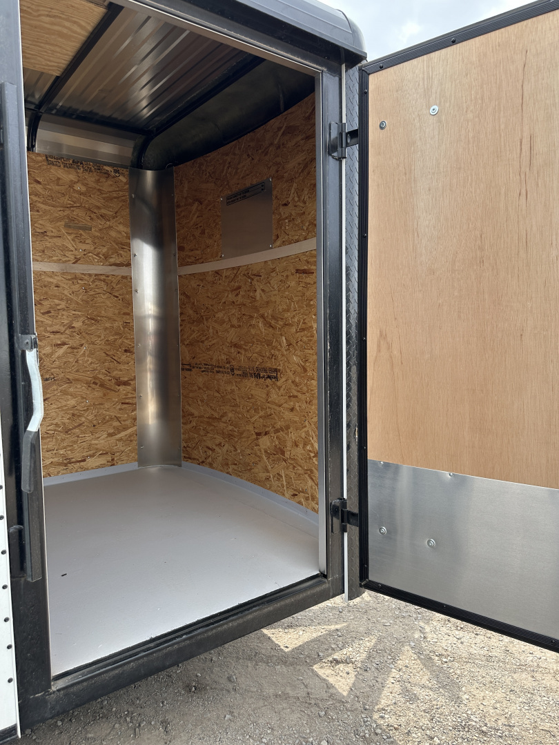 New 2024 Cargo Craft 6'x12'x6'6" Expedition Extreme White/Black out with ramp door Cargo / Enclosed Trailer