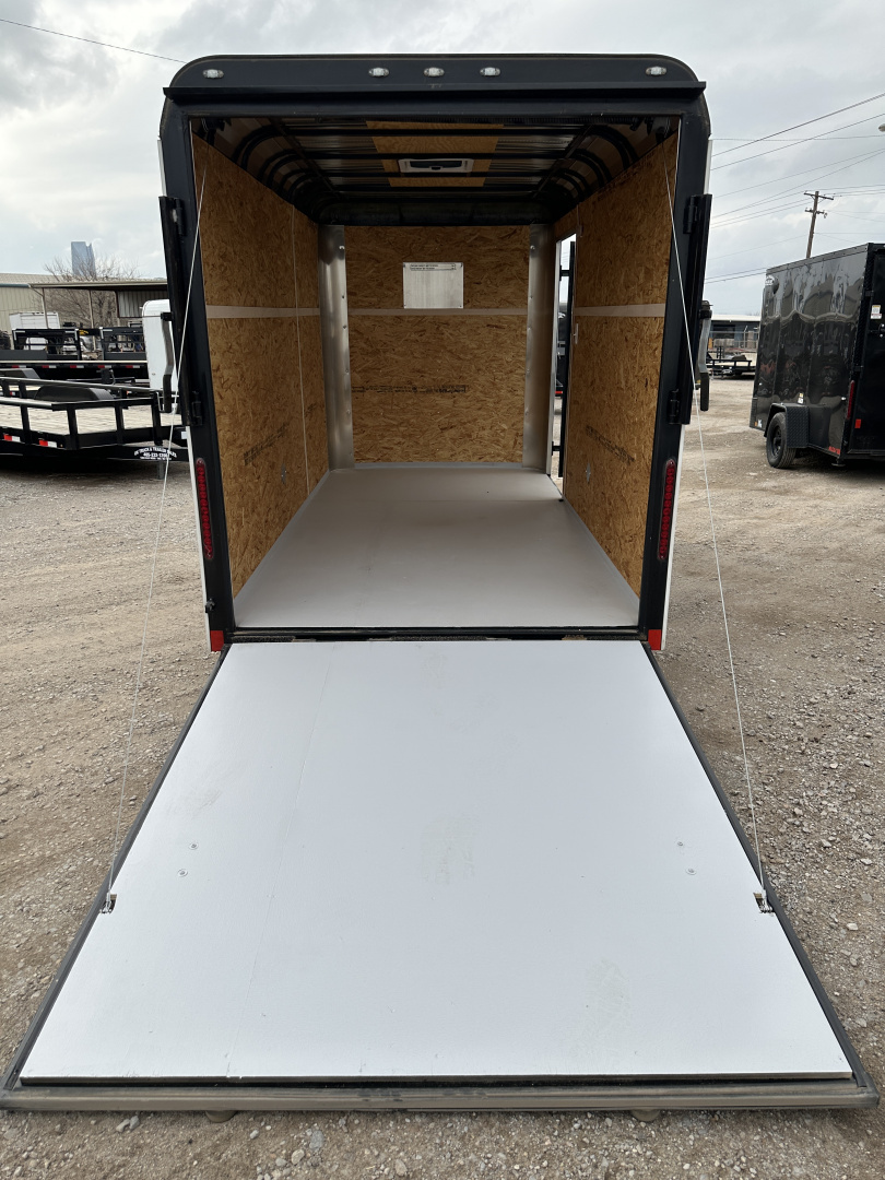 New 2024 Cargo Craft 6'x12'x6'6" Expedition Extreme White/Black out with ramp door Cargo / Enclosed Trailer