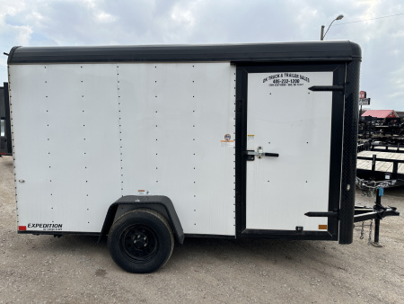 New 2024 Cargo Craft 6'x12'x6'6" Expedition Extreme White/Black out with ramp door Cargo / Enclosed Trailer