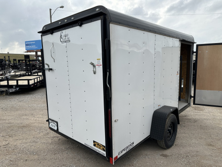 New 2024 Cargo Craft 6'x12'x6'6" Expedition Extreme White/Black out with ramp door Cargo / Enclosed Trailer