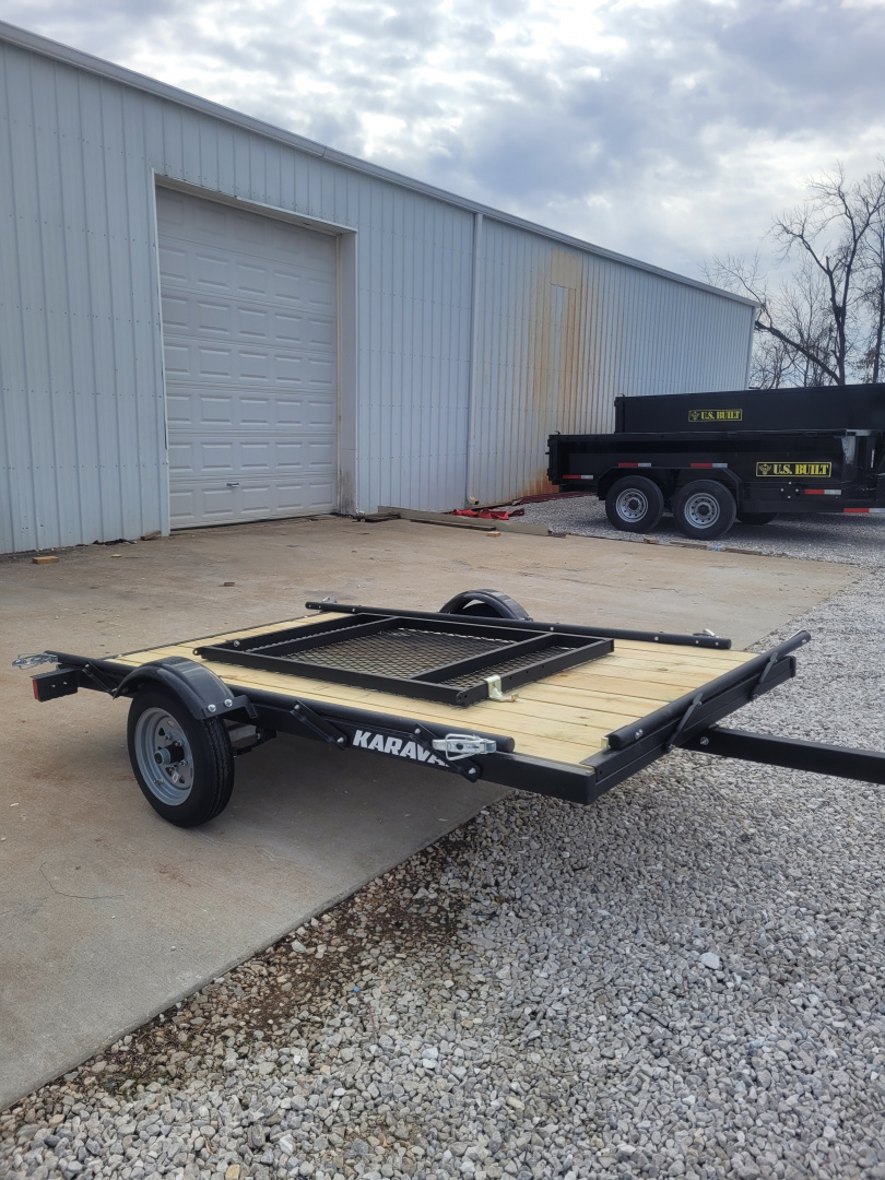 Karavan Trailer Ramp New 2026 Karavan 5x8 SA, 2k axle, with pivoting sides and removeable 36 ...