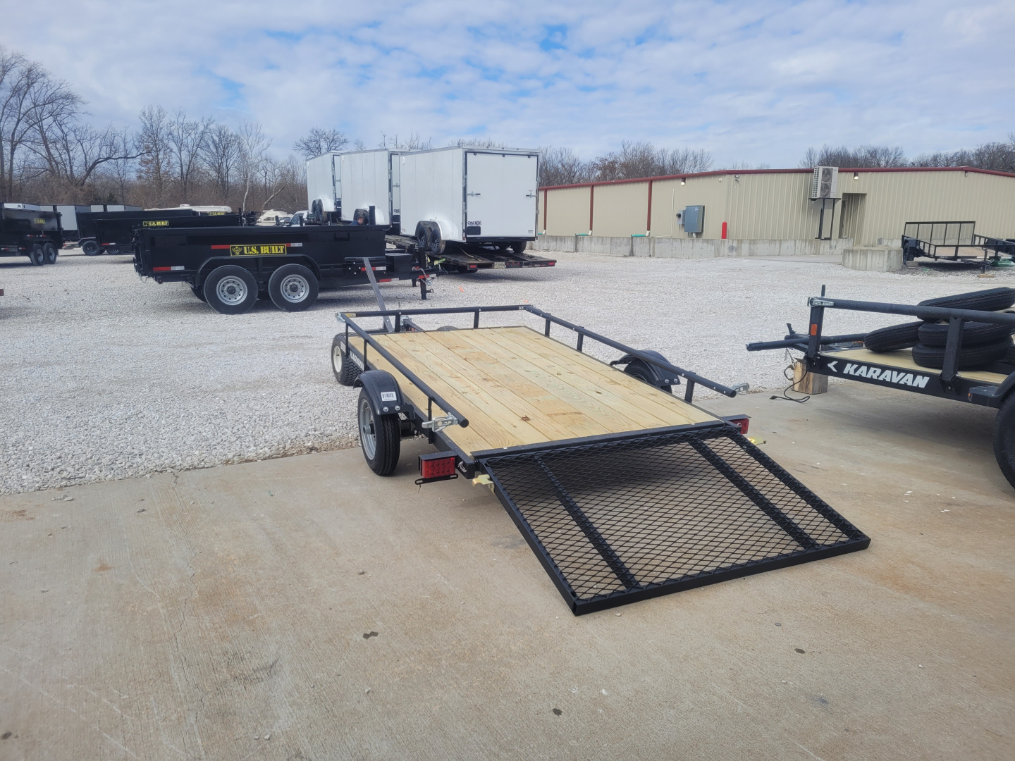 Karavan Trailer Ramp New 2026 Karavan 5x8 SA, 2k axle, with pivoting sides and removeable 36 ...