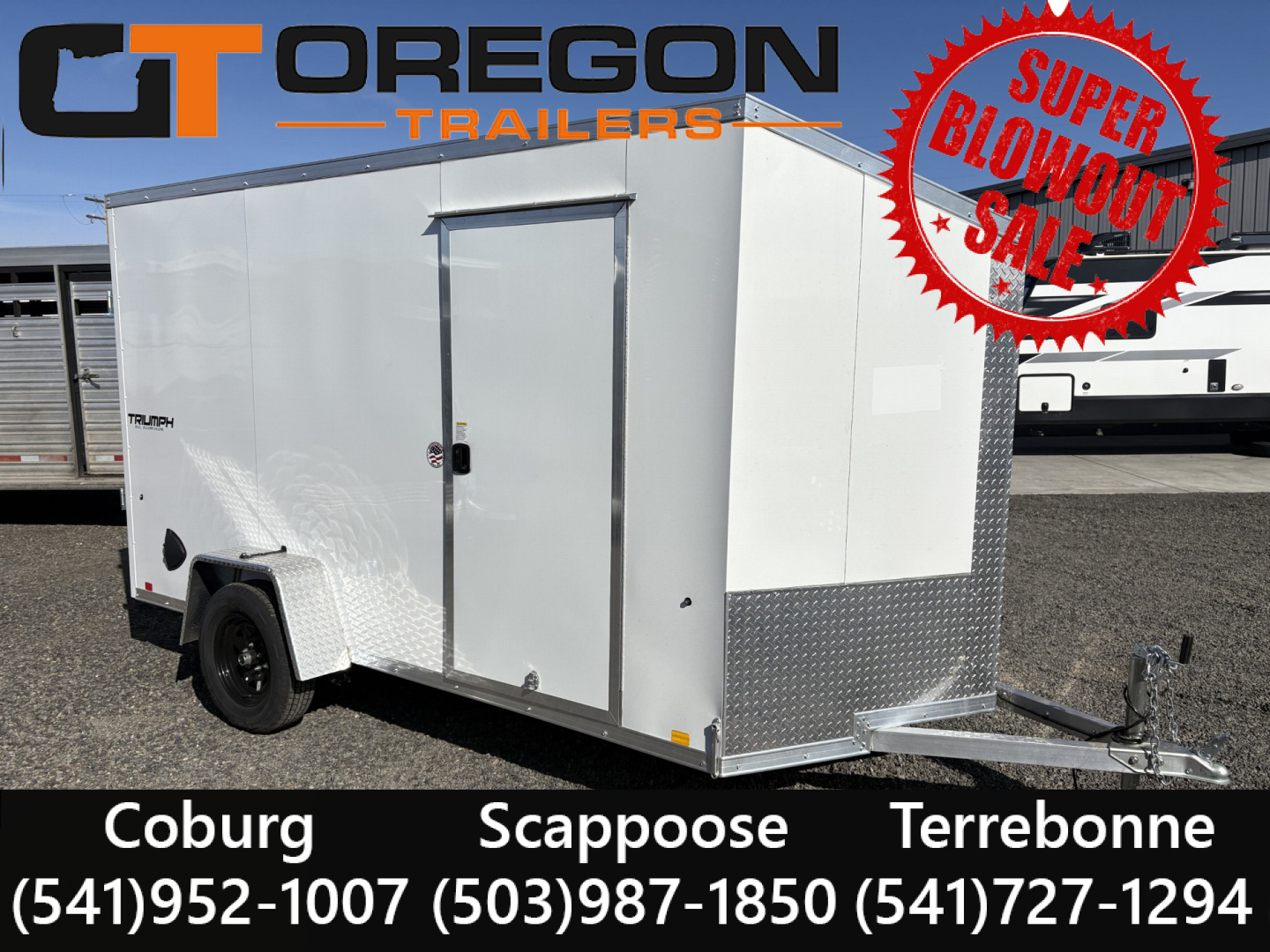 New 6x12 TA 3K Triumph Enclosed Cargo