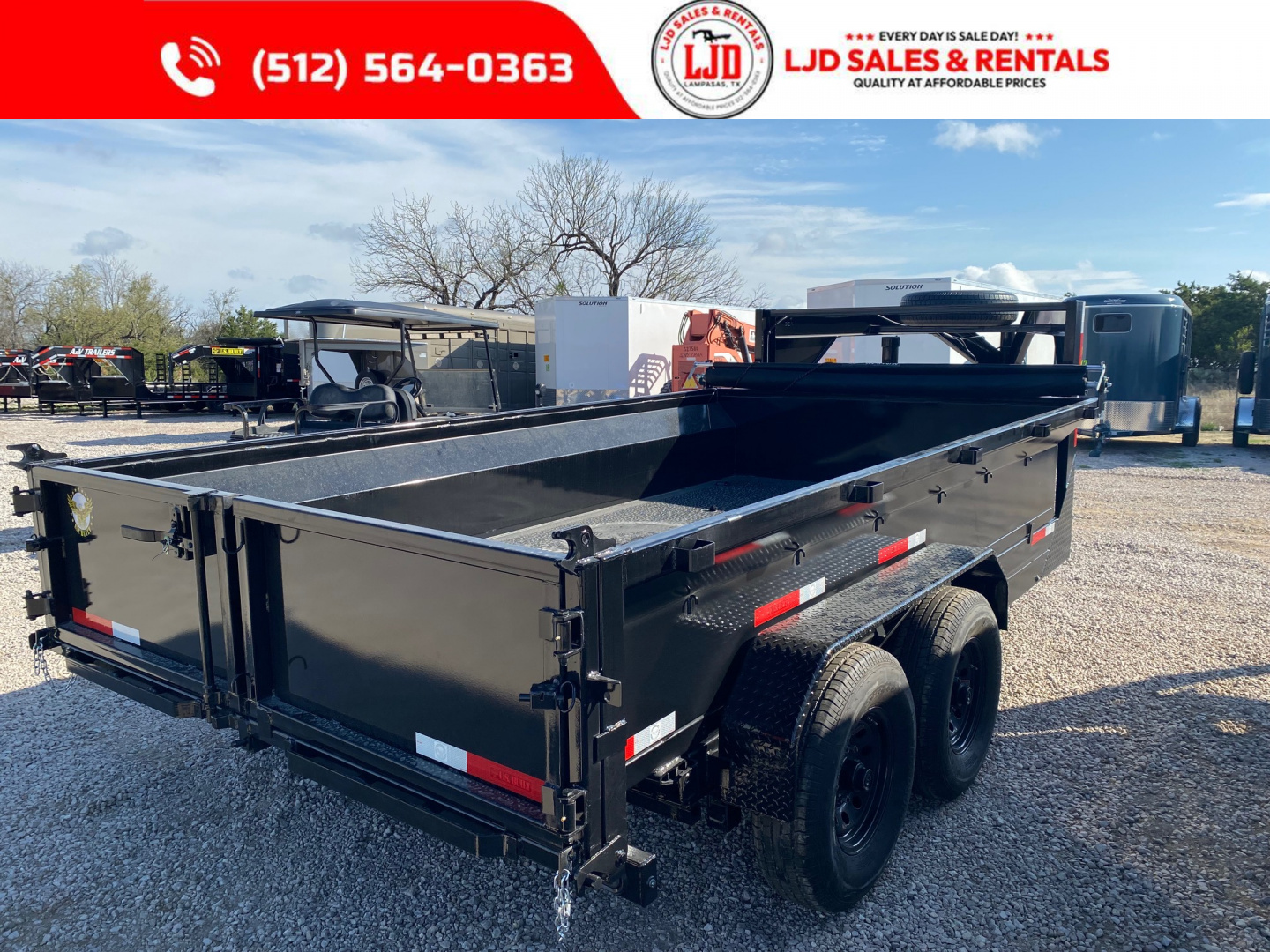 New 2026 - US Built - 7' X 14' 2' - Dump Trailer