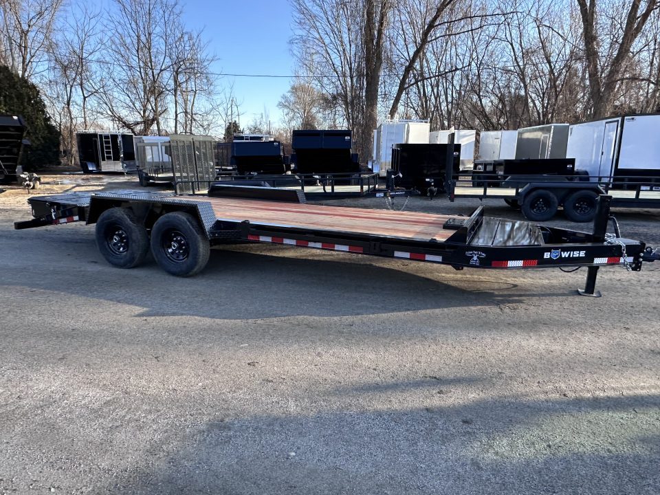 New 2026 BWISE EF 20' Equipment Trailer 15K GVW Full with ramps