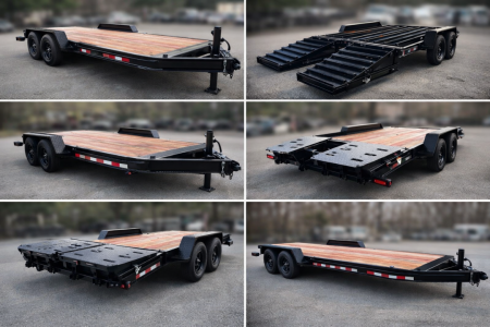 New 2026 BWISE EF 20' Equipment Trailer 15K GVW Full with ramps
