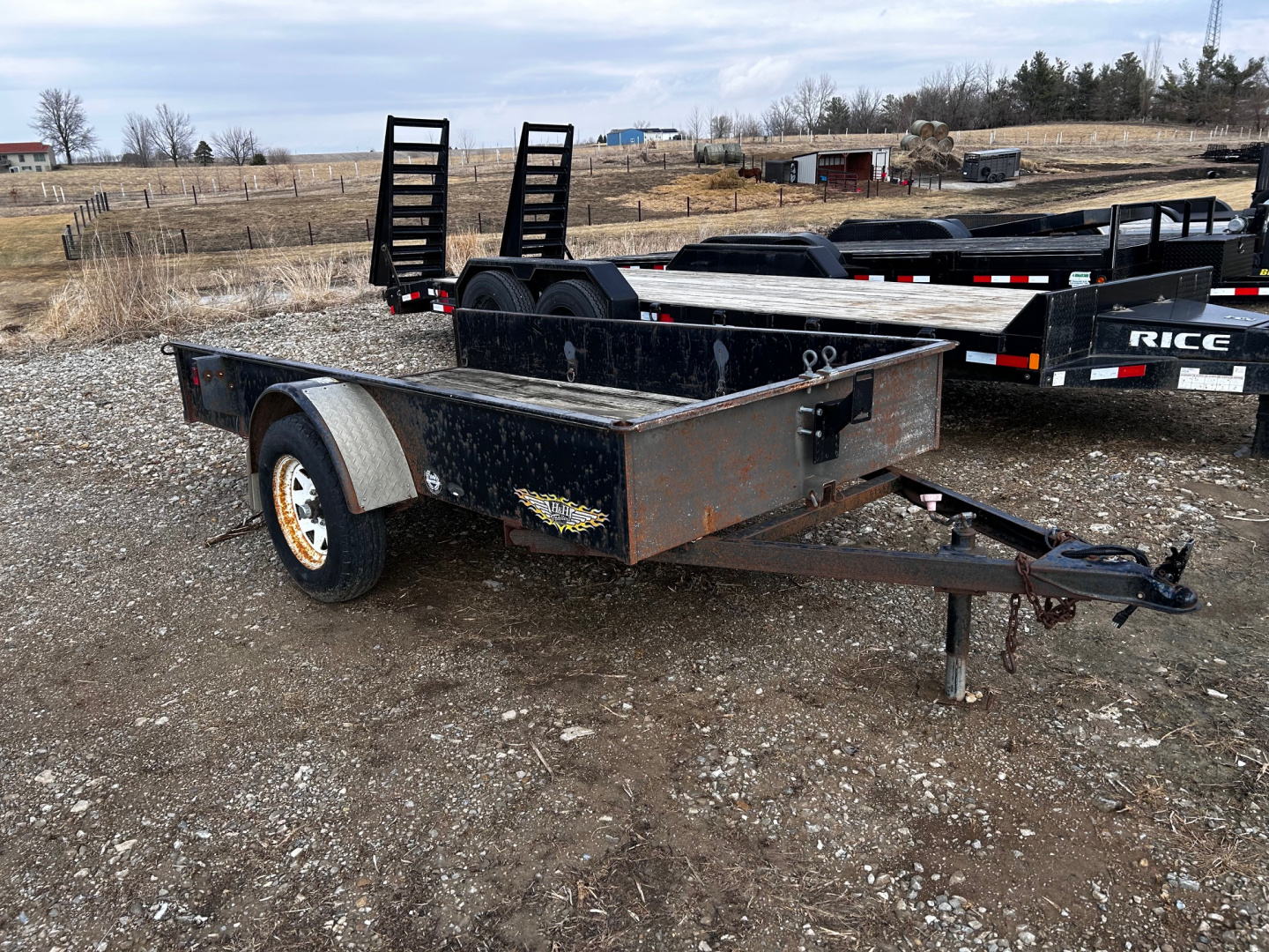 Used 2004 H&H Trailers 5X10 TILT Utility Trailer