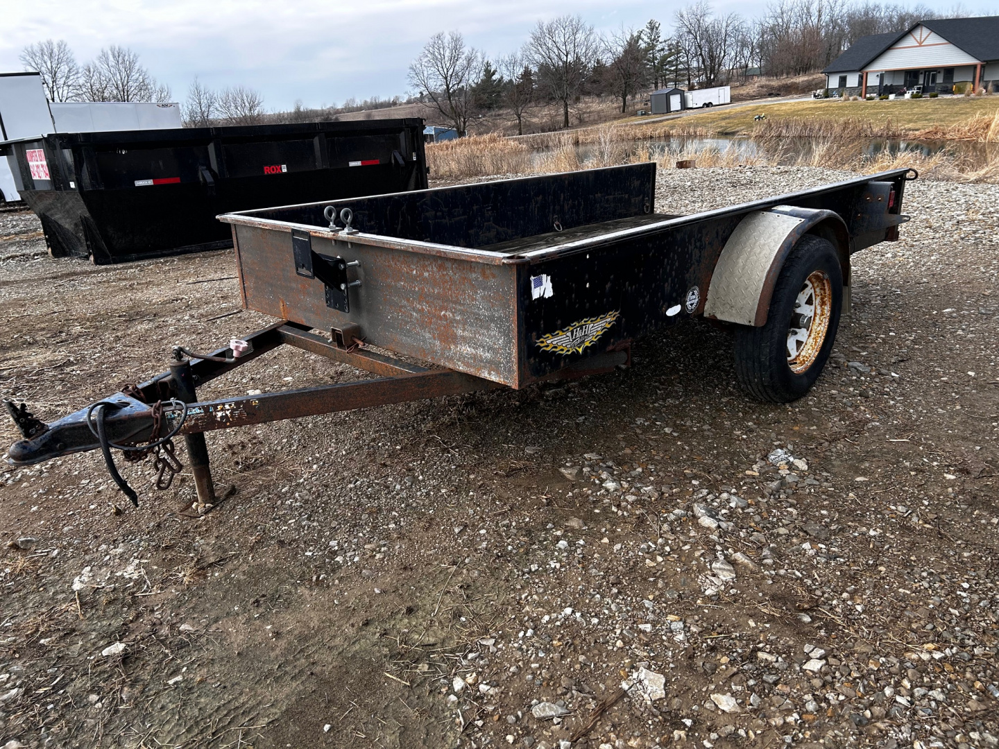 Used 2004 H&H Trailers 5X10 TILT Utility Trailer