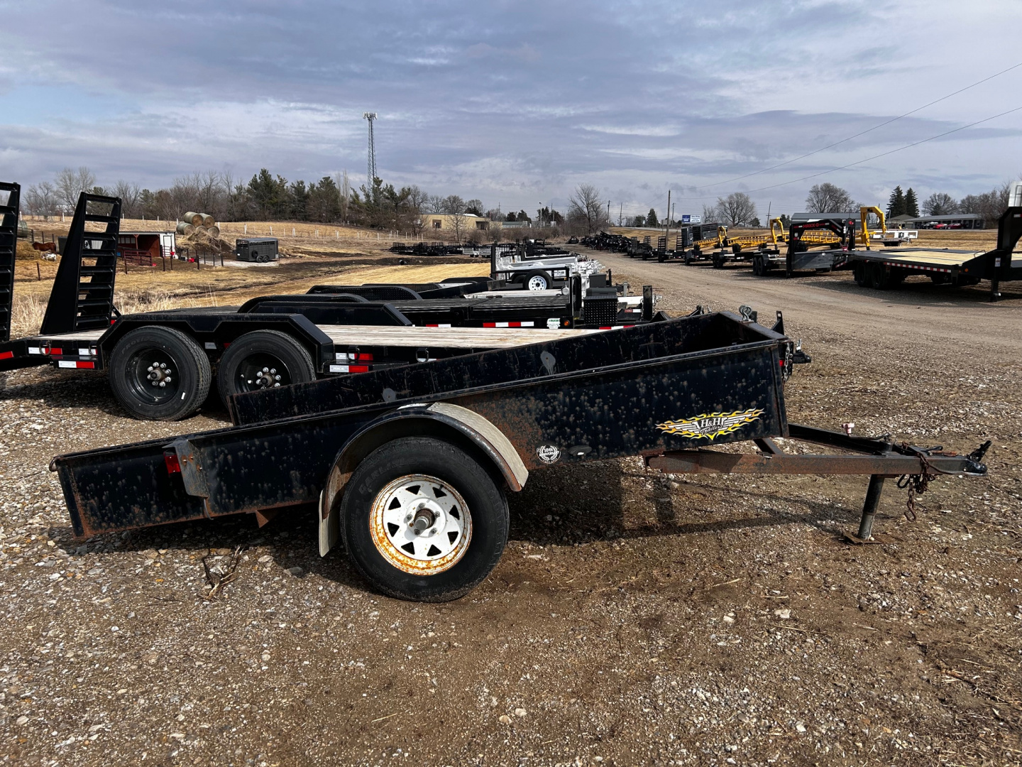 Used 2004 H&H Trailers 5X10 TILT Utility Trailer