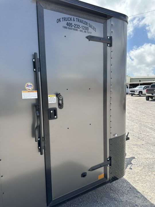 New 2026 Cargo Craft 6'x14'x6'6" Elite V Nose Sport with Ramp door in Charcoal / Black out Cargo / Enclosed Trailer