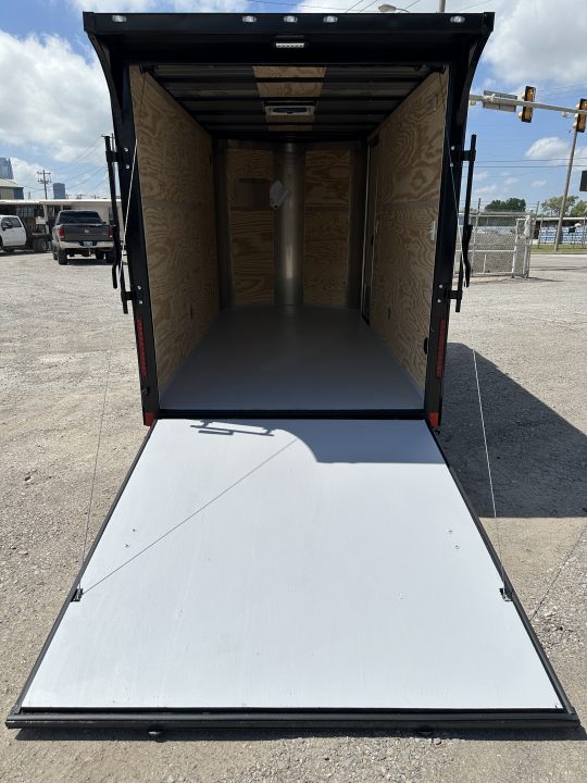 New 2026 Cargo Craft 6'x14'x6'6" Elite V Nose Sport with Ramp door in Charcoal / Black out Cargo / Enclosed Trailer