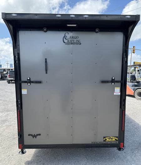 New 2026 Cargo Craft 6'x14'x6'6" Elite V Nose Sport with Ramp door in Charcoal / Black out Cargo / Enclosed Trailer