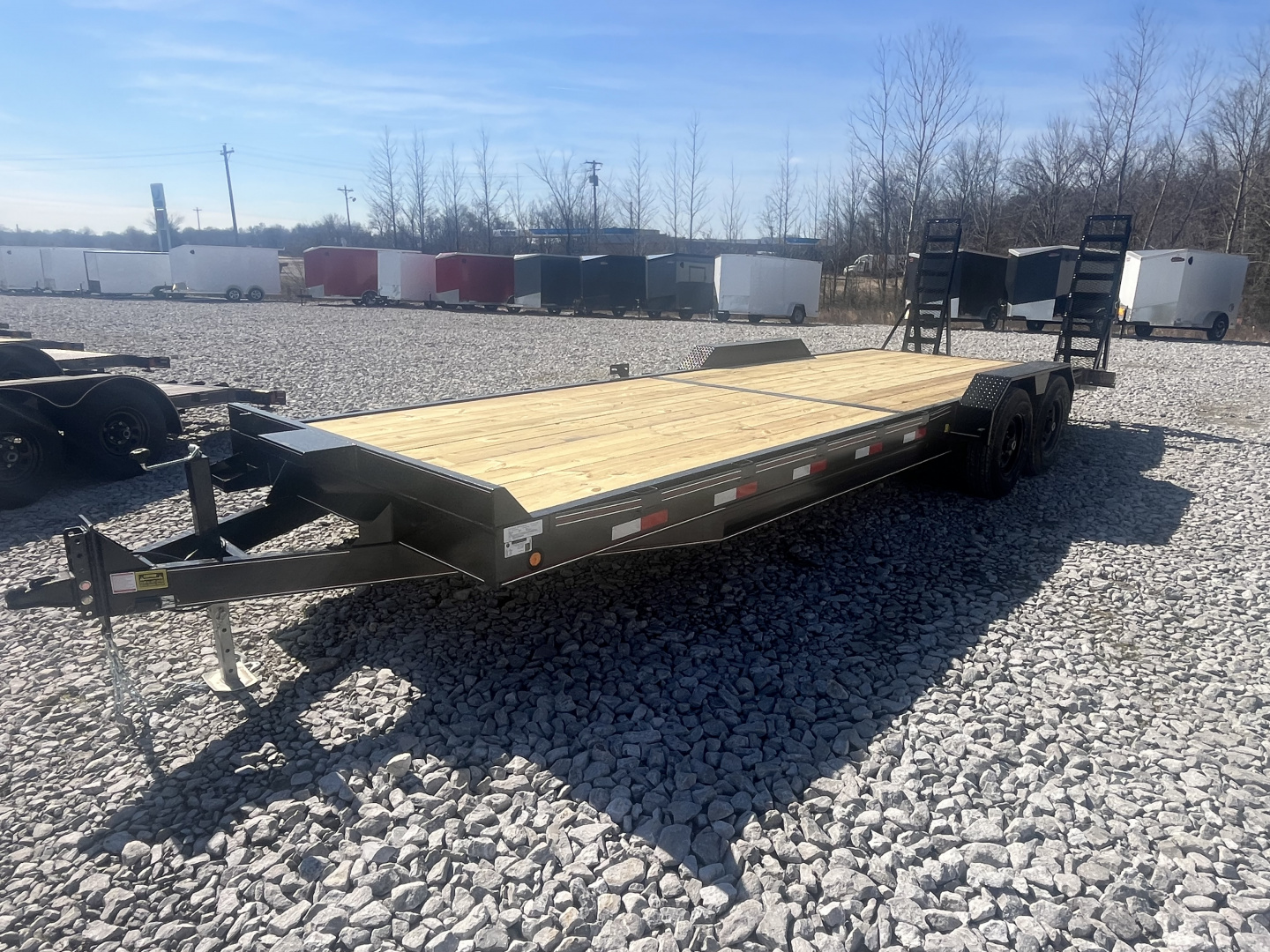 New 2026 Trailblazer 84X28 EQUIPMENT TRAILER W/STAND UP RAMPS