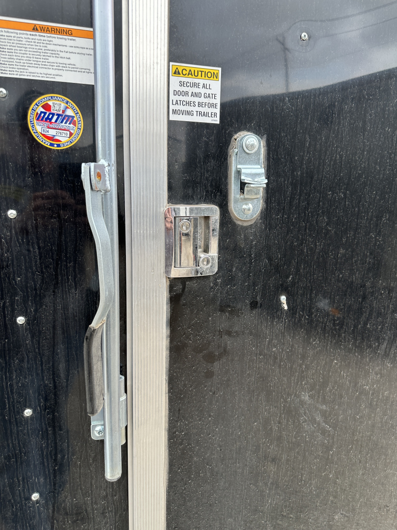 New 2025 Cargo Craft 6'x12'x7' Tall Tandem Axle Elite V Nose Sport package with ramp door, black Cargo / Enclosed Trailer