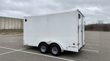New American Hauler 7x14 Tandem Enclosed Cargo Trailer - Double Rear Doors!