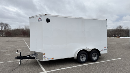New American Hauler 7x14 Tandem Enclosed Cargo Trailer - Double Rear Doors!