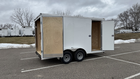New American Hauler 7x14 Tandem Enclosed Cargo Trailer - Double Rear Doors!