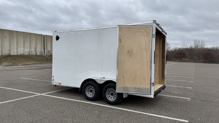 New American Hauler 7x14 Tandem Enclosed Cargo Trailer - Double Rear Doors!