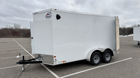 New American Hauler 7x14 Tandem Enclosed Cargo Trailer - Double Rear Doors!
