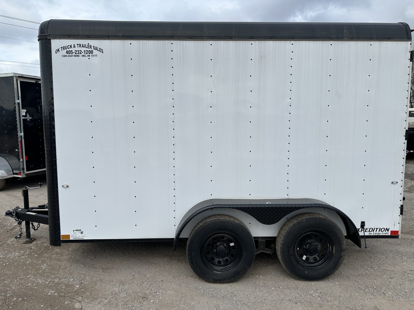 New 2025 Cargo Craft 6'x12'x7' Tandem Axle Expedition Extreme with ramp door white/black out Cargo / Enclosed Trailer