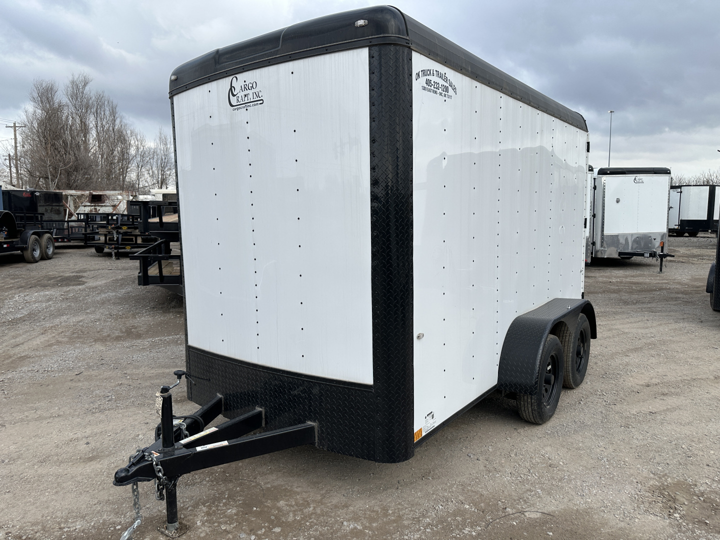 New 2025 Cargo Craft 6'x12'x7' Tandem Axle Expedition Extreme with ramp door white/black out Cargo / Enclosed Trailer