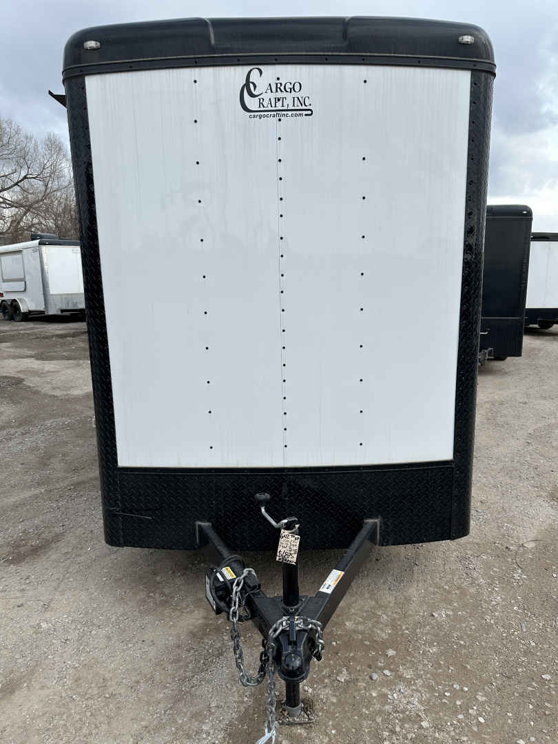 New 2025 Cargo Craft 6'x12'x7' Tandem Axle Expedition Extreme with ramp door white/black out Cargo / Enclosed Trailer