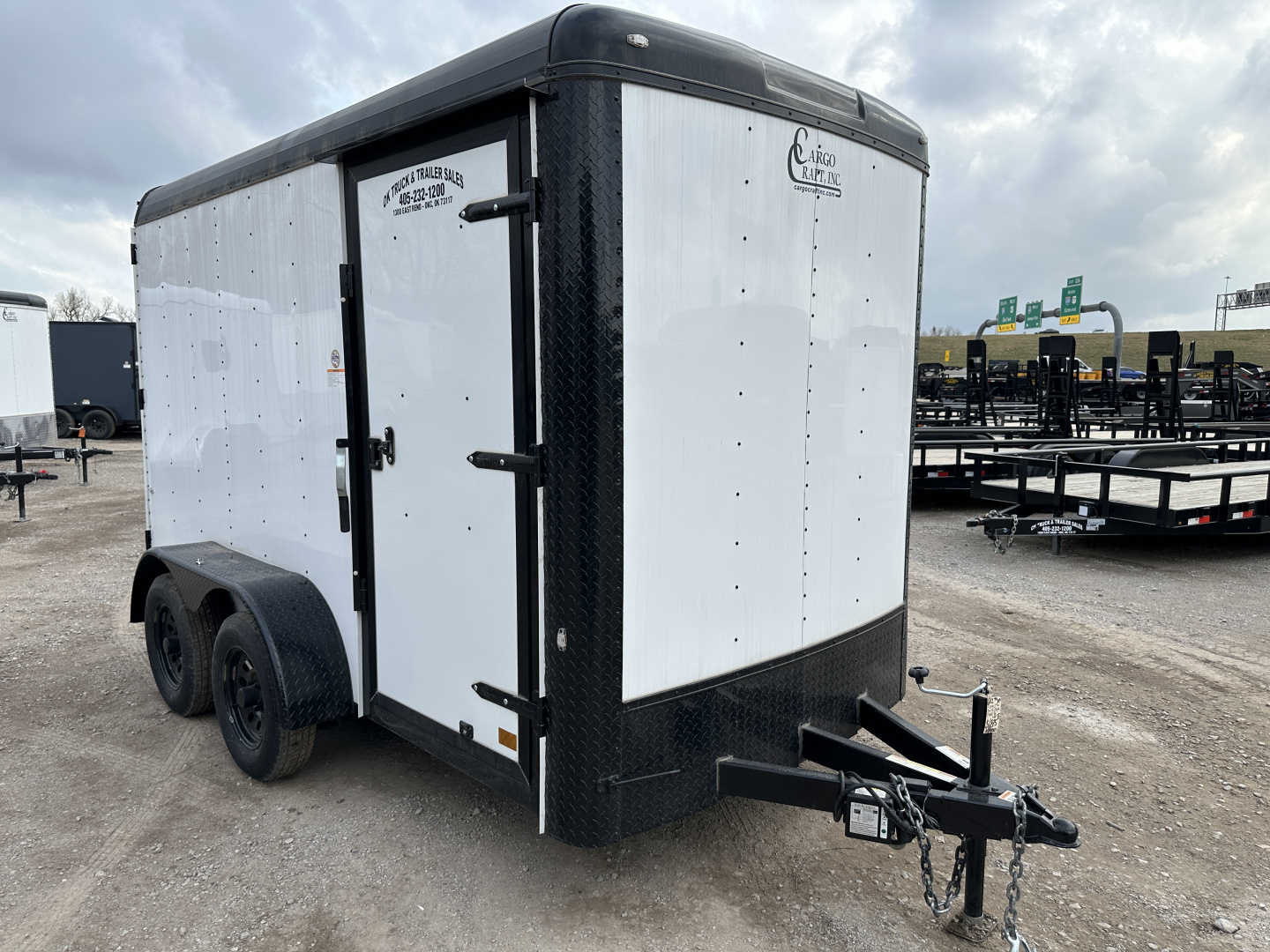 New 2025 Cargo Craft 6'x12'x7' Tandem Axle Expedition Extreme with ramp door white/black out Cargo / Enclosed Trailer