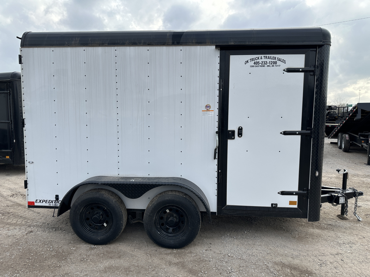 New 2025 Cargo Craft 6'x12'x7' Tandem Axle Expedition Extreme with ramp door white/black out Cargo / Enclosed Trailer