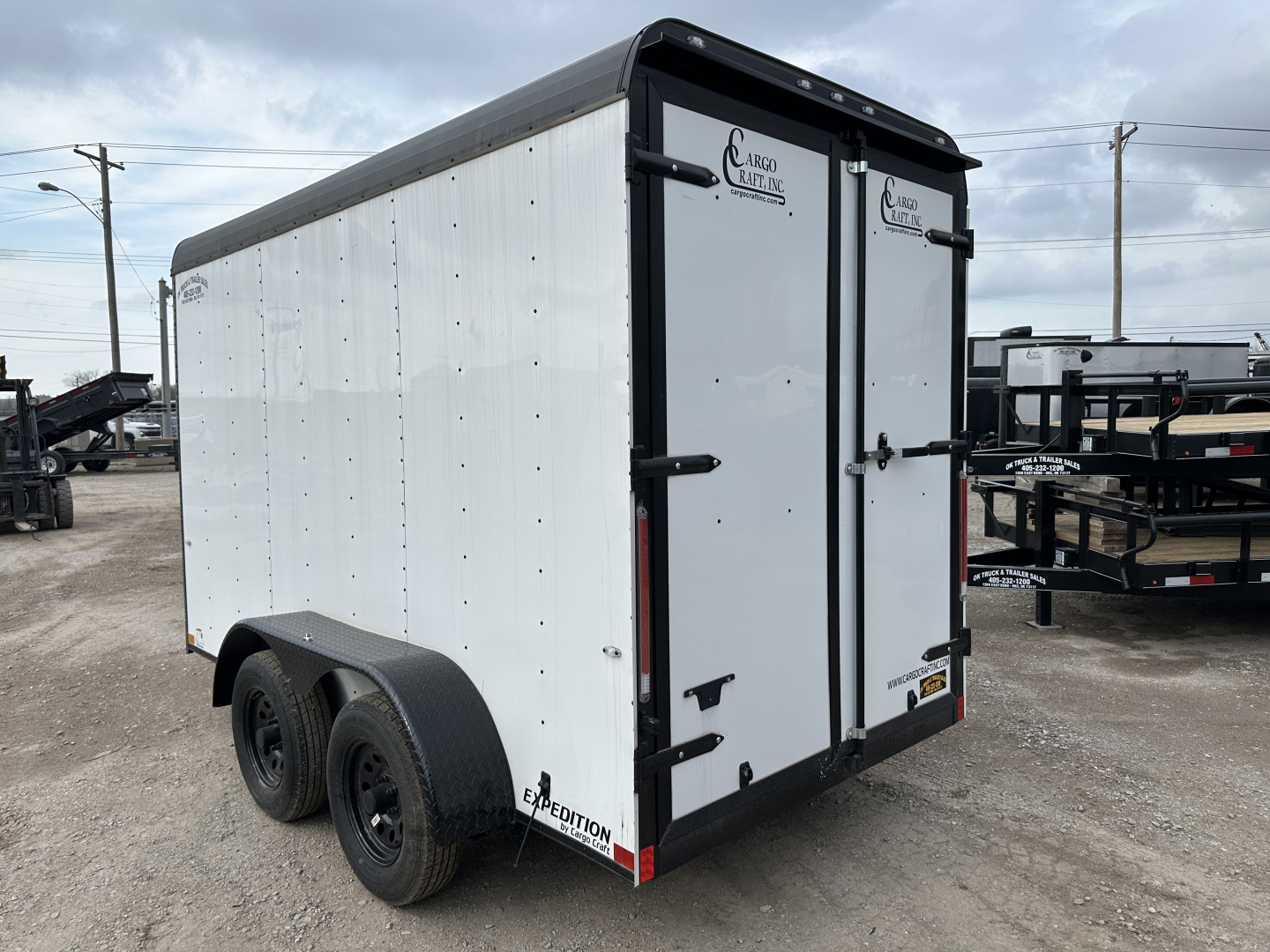 New 2025 Cargo Craft 6'x12'x7' Tandem Axle Expedition Extreme with ramp door white/black out Cargo / Enclosed Trailer