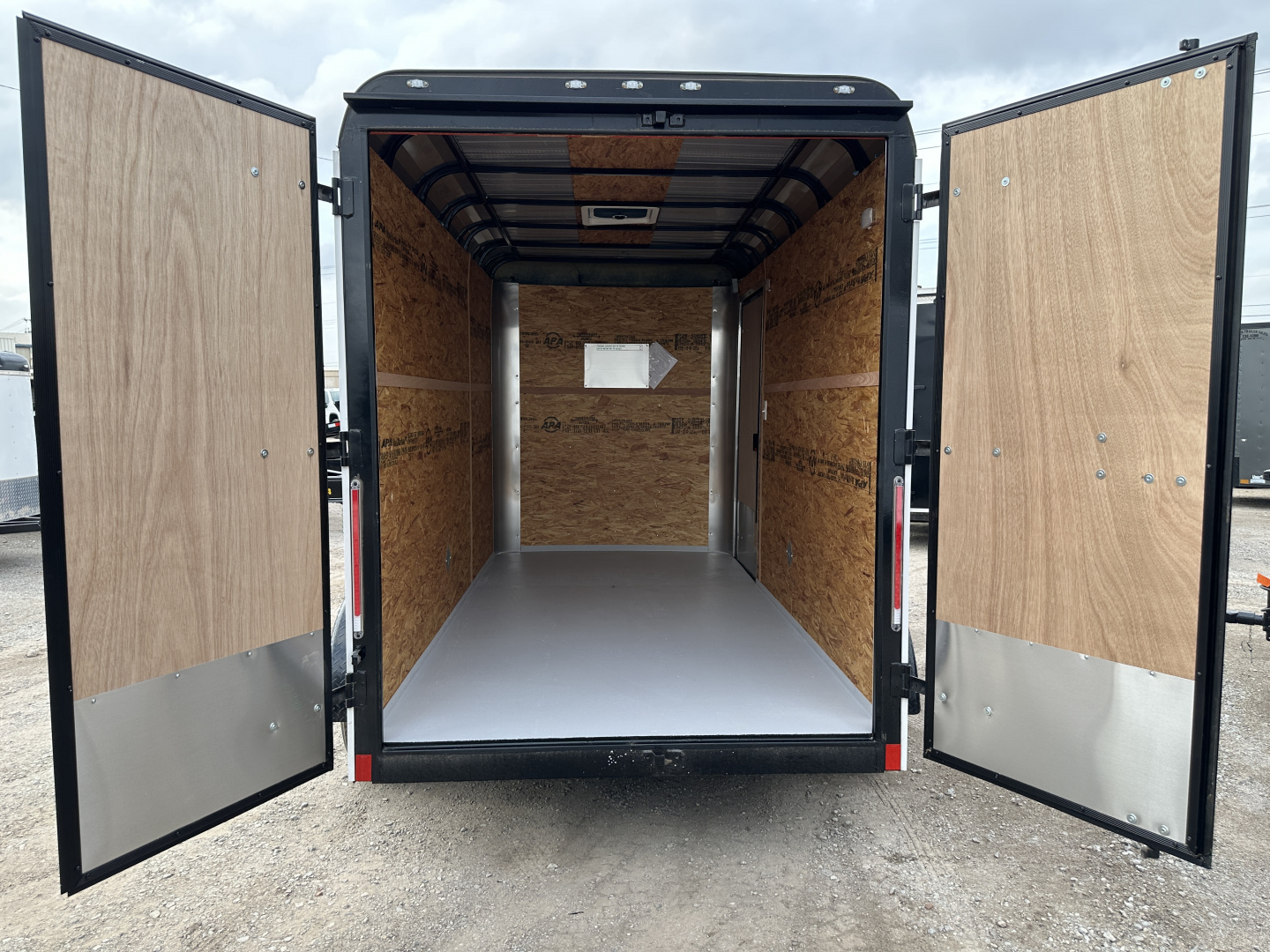 New 2025 Cargo Craft 6'x12'x7' Tandem Axle Expedition Extreme with ramp door white/black out Cargo / Enclosed Trailer