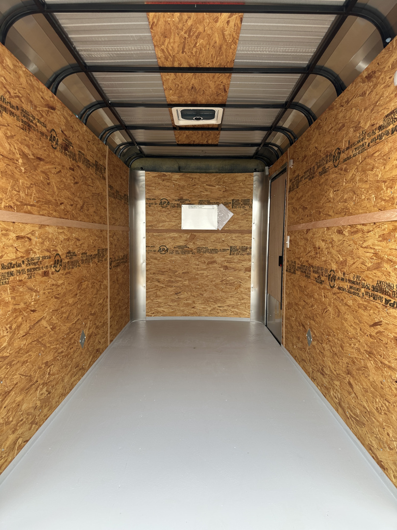 New 2025 Cargo Craft 6'x12'x7' Tandem Axle Expedition Extreme with ramp door white/black out Cargo / Enclosed Trailer