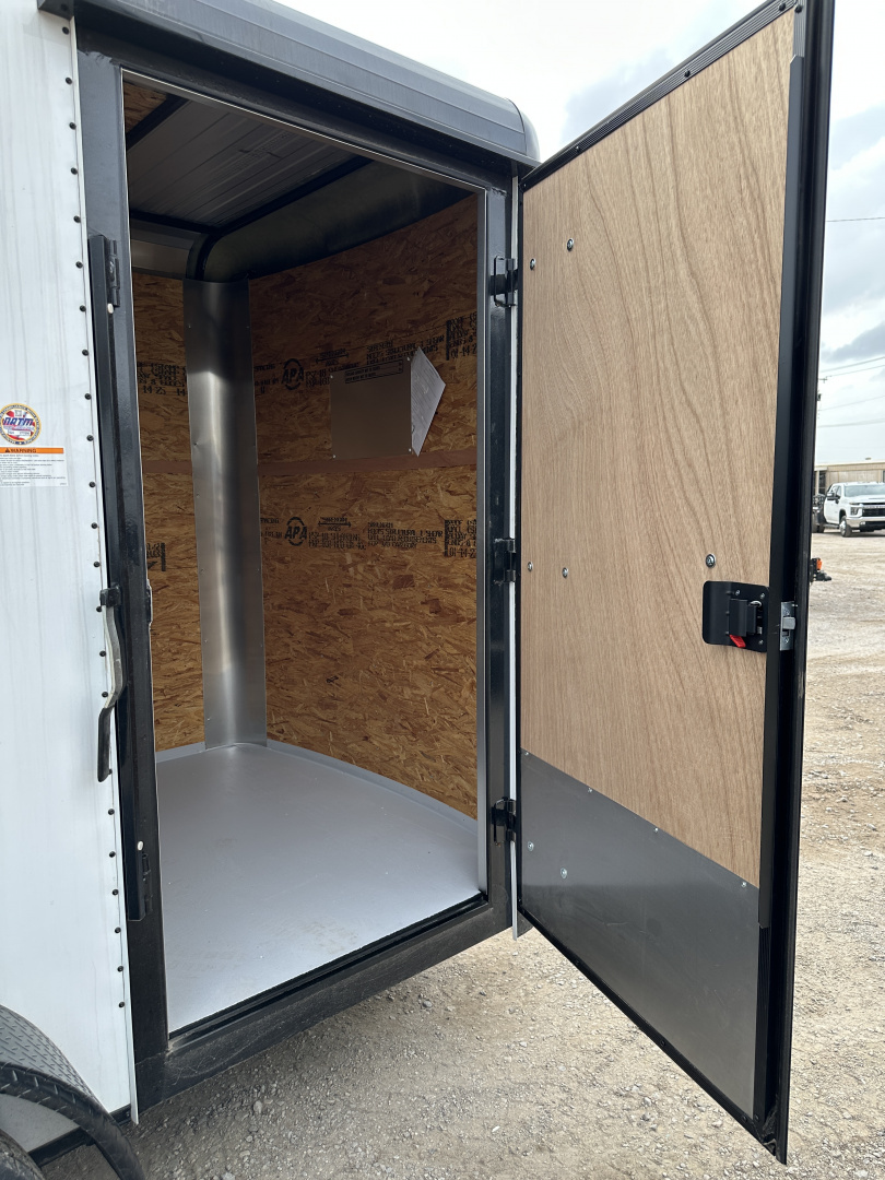 New 2025 Cargo Craft 6'x12'x7' Tandem Axle Expedition Extreme with ramp door white/black out Cargo / Enclosed Trailer