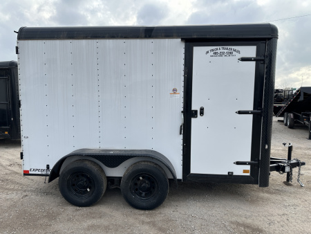 New 2025 Cargo Craft 6'x12'x7' Tandem Axle Expedition Extreme with ramp door white/black out Cargo / Enclosed Trailer