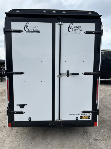 New 2025 Cargo Craft 6'x12'x7' Tandem Axle Expedition Extreme with ramp door white/black out Cargo / Enclosed Trailer
