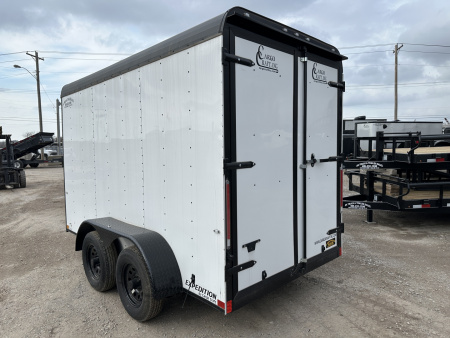 New 2025 Cargo Craft 6'x12'x7' Tandem Axle Expedition Extreme with ramp door white/black out Cargo / Enclosed Trailer