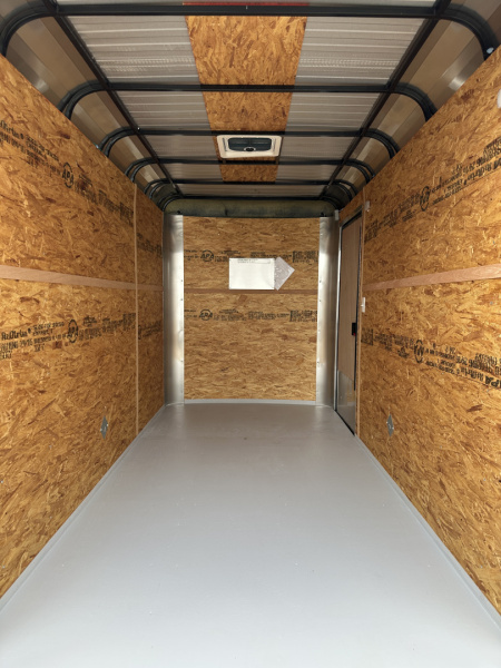 New 2025 Cargo Craft 6'x12'x7' Tandem Axle Expedition Extreme with ramp door white/black out Cargo / Enclosed Trailer