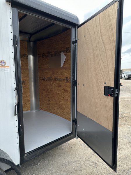 New 2025 Cargo Craft 6'x12'x7' Tandem Axle Expedition Extreme with ramp door white/black out Cargo / Enclosed Trailer