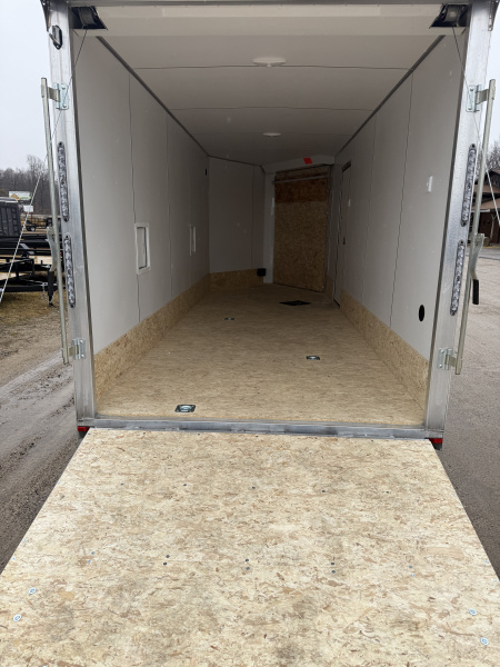 New 2026 Lightning Trailers 7X23 ALL ALUMINUM 7' INTERIOR FULLY FINISHED Snowmobile Trailer