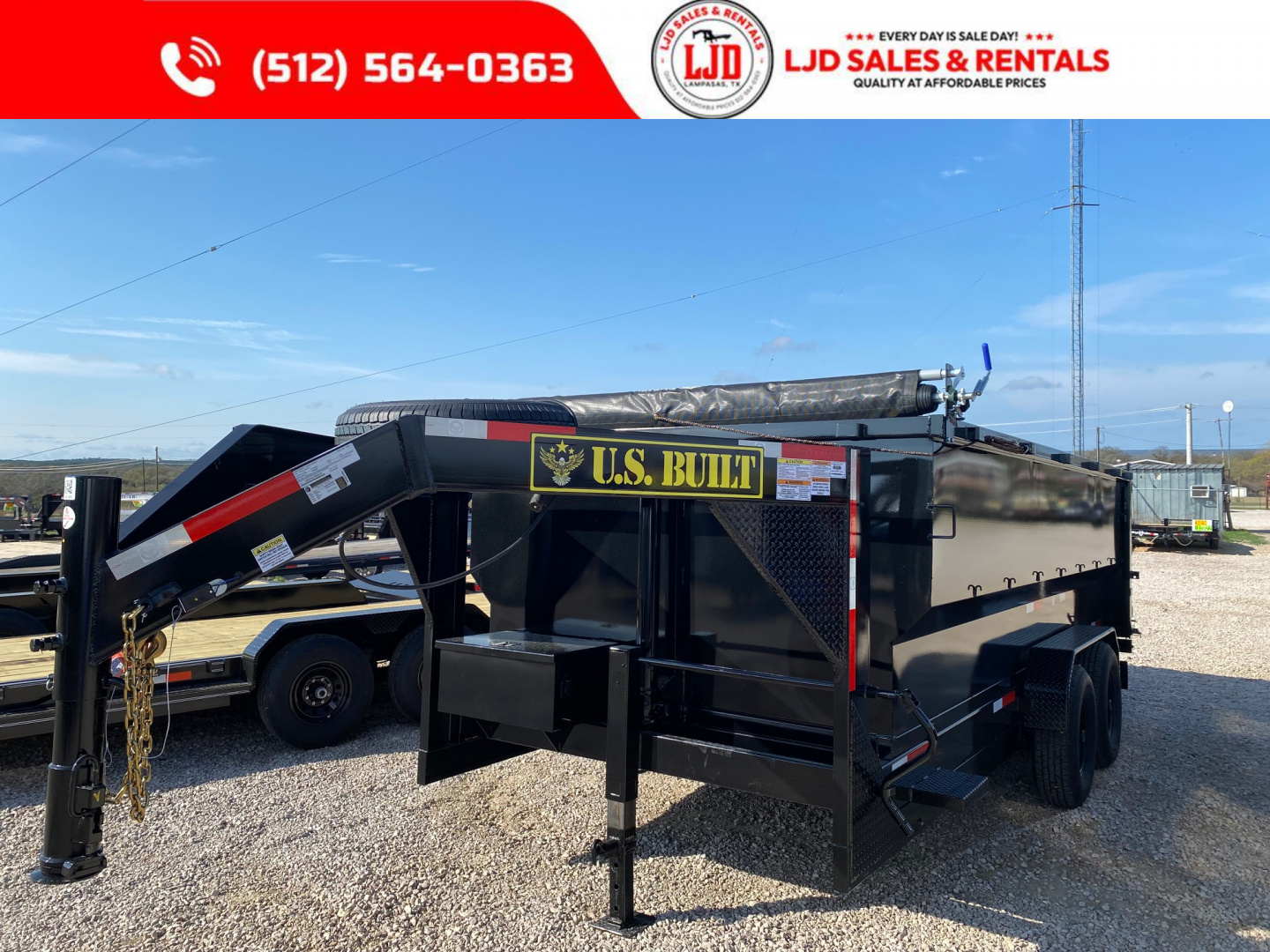 New 2026 US Built - Gooseneck - Dump Trailer - 16K GVWR - 16' x 4' -