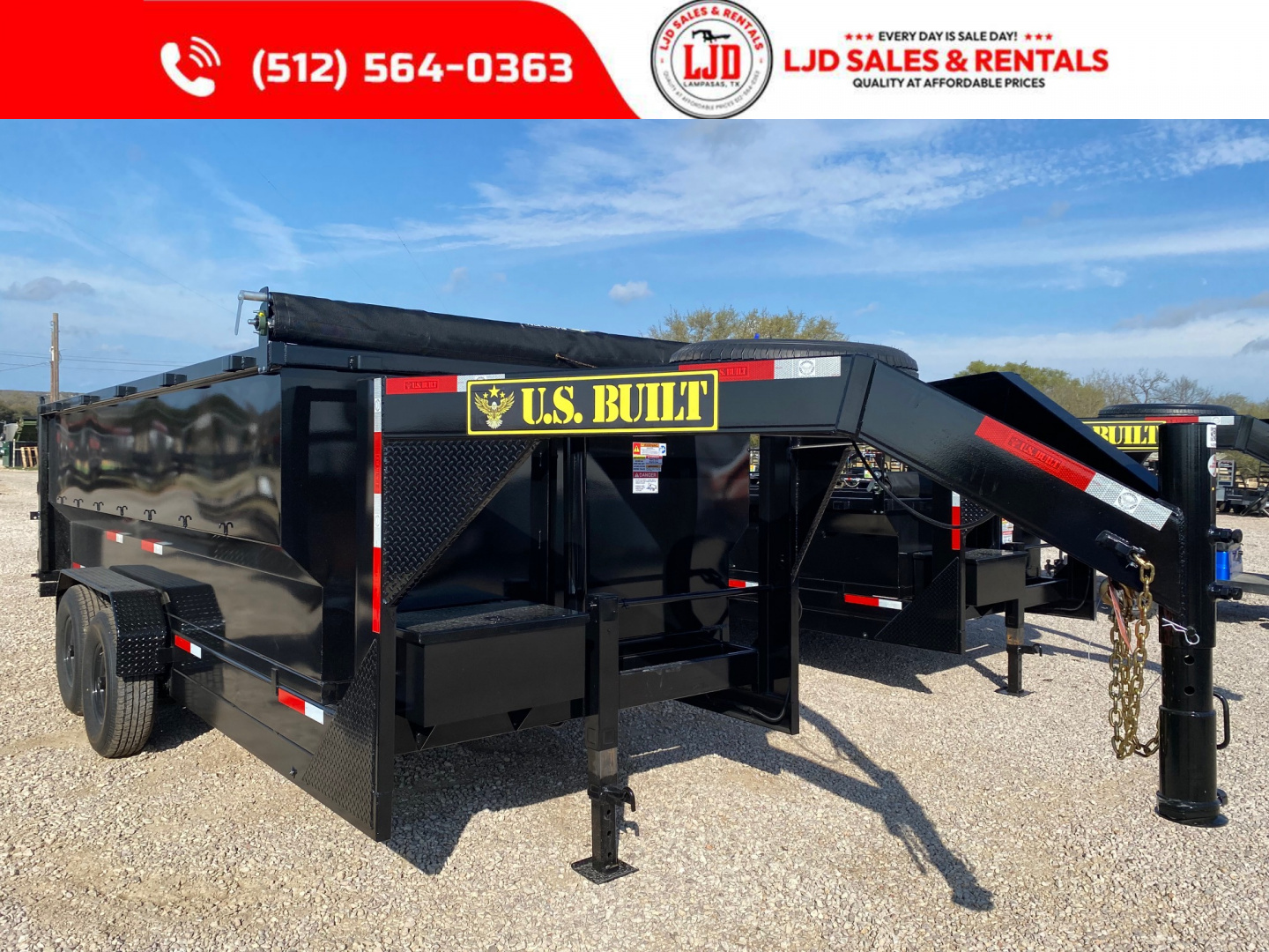 New 2026 US Built - Gooseneck - Dump Trailer - 16K GVWR - 16' x 4' -