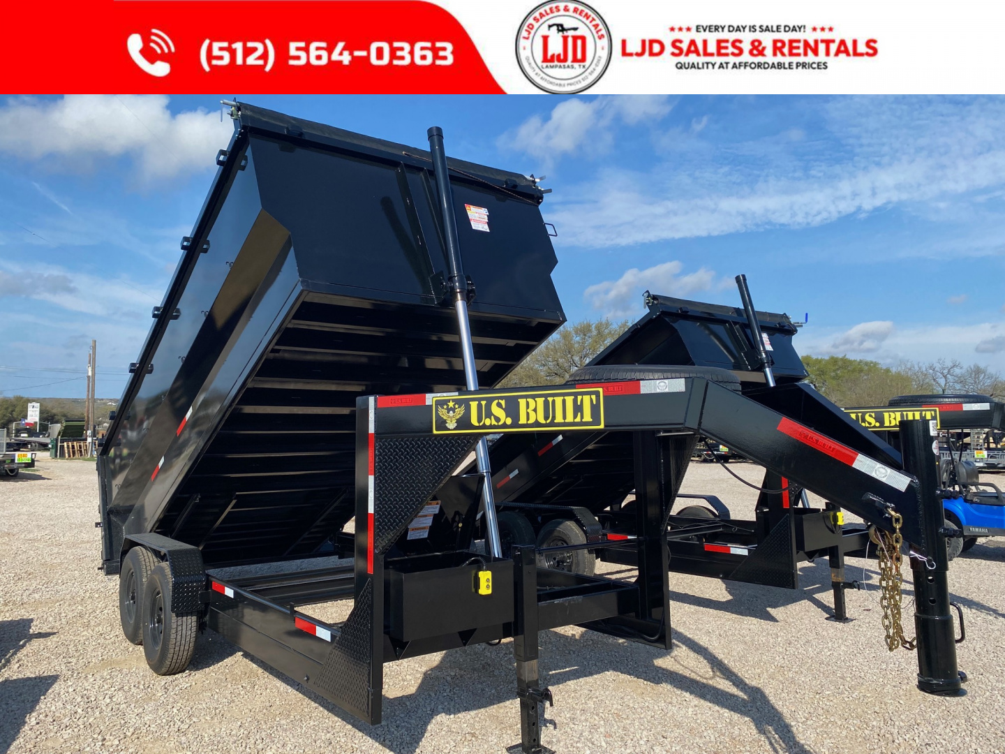 New 2026 US Built - Gooseneck - Dump Trailer - 16K GVWR - 16' x 4' -