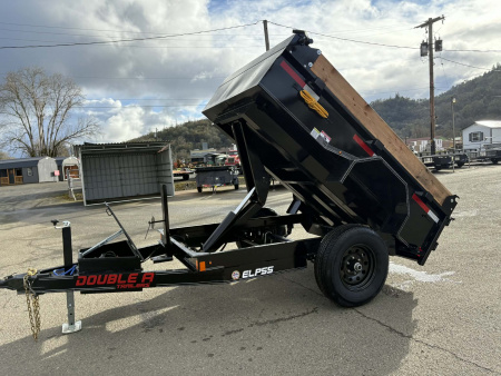 New DUMP 2026 Double A ELP55-8 5X8 SINGLE AXLE 5000 GVWR Dump Trailer