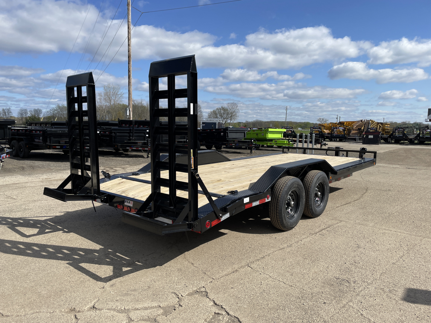 New 2026 Load Trail 102x20 Skid Steer 14k w/HD Ramps Equipment Trailer