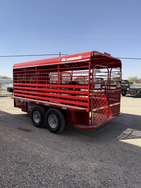 New 2026 Gooseneck Trailer MFG STEEL BP Stock / Stock Combo Trailer