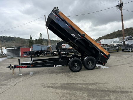 New DUMP 2026 DOUBLE A ELP147-14 7X14 TANDEM AXLE 14000 GVWR TRAILER